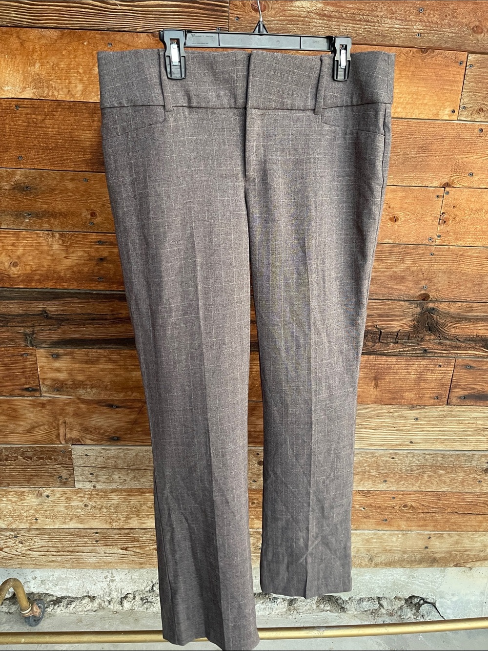 Nine West Bootcut Dress Pants Size 12 Brown Taupe Career Trousers Stretch